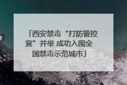 西安禁毒“打防管控宣”并举 成功入围全国禁毒示范城市