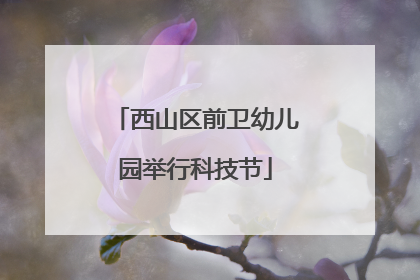 西山区前卫幼儿园举行科技节