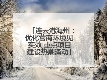 连云港海州：优化营商环境见实效 重点项目建设热潮涌动