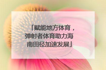 赋能地方体育，弹射者体育助力海南田径加速发展