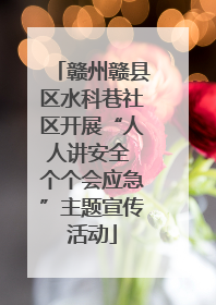 赣州赣县区水科巷社区开展“人人讲安全 个个会应急”主题宣传活动