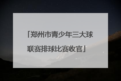 郑州市青少年三大球联赛排球比赛收官