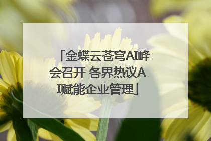 金蝶云苍穹AI峰会召开 各界热议AI赋能企业管理