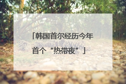 韩国首尔经历今年首个“热带夜”