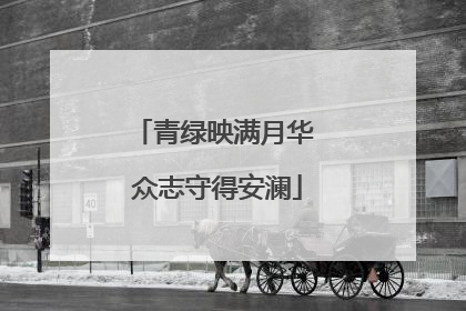 青绿映满月华 众志守得安澜