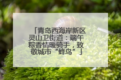 青岛西海岸新区灵山卫街道：端午粽香情暖骑手，致敬城市“蜂鸟”