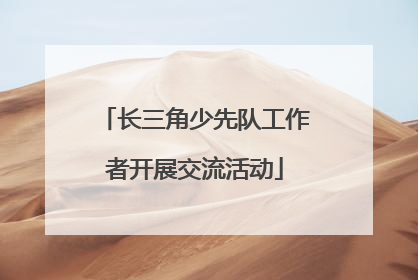 长三角少先队工作者开展交流活动
