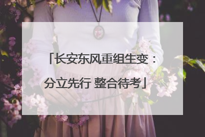 长安东风重组生变：分立先行 整合待考