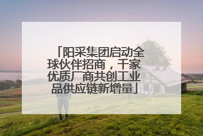 阳采集团启动全球伙伴招商，千家优质厂商共创工业品供应链新增量