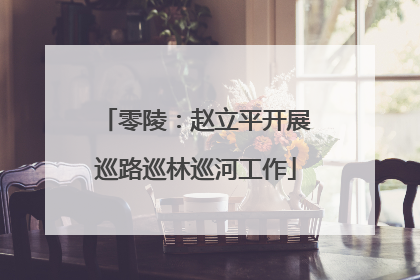 零陵：赵立平开展巡路巡林巡河工作