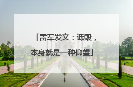 雷军发文：诋毁，本身就是一种仰望