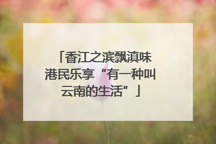 香江之滨飘滇味 港民乐享“有一种叫云南的生活”