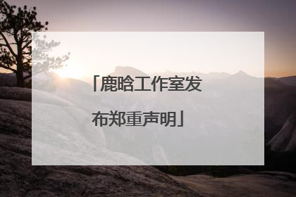鹿晗工作室发布郑重声明