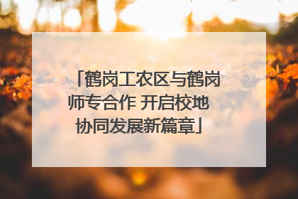 鹤岗工农区与鹤岗师专合作 开启校地协同发展新篇章