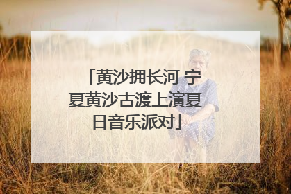 黄沙拥长河 宁夏黄沙古渡上演夏日音乐派对