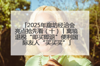 2025年廊坊经洽会亮点抢先看（十）丨离境退税“即买即退”便利国际友人“买买买”
