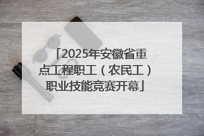 2025年安徽省重点工程职工（农民工）职业技能竞赛开幕