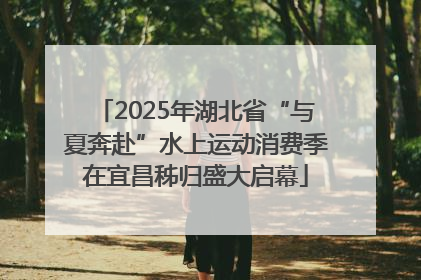 2025年湖北省“与夏奔赴”水上运动消费季在宜昌秭归盛大启幕