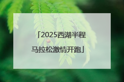 2025西湖半程马拉松激情开跑