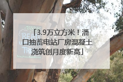 3.9万立方米！潘口抽蓄电站厂房混凝土浇筑创月度新高