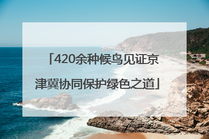 420余种候鸟见证京津冀协同保护绿色之道