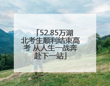 52.85万湖北考生顺利结束高考 从人生一战奔赴下一站