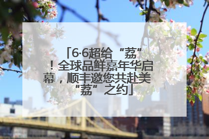6·6超给“荔”！全球品鲜嘉年华启幕，顺丰邀您共赴美“荔”之约